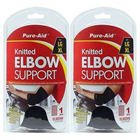 Pure-Aid Knitted Elbow Support (LG-XL) (Pack of 2)