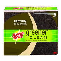 3m Scotch Brite, Greener Clean Scrub Sponges, 4 Per Pack