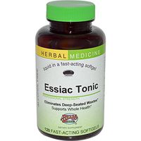 Essiac Tonic - Whole Body Detoxification Eliminates Cellular Wastes - Liver and Blood Cleanser - No Refrigeration No Brewing - 4 Original Herbal Ingredients (Burdock + Sheep Sorrel + Slippery Elm + Turkey Rhubarb) - 120 Softgels - Herbs Etc
