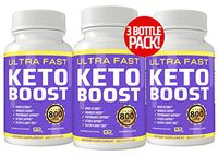 (3-Pack) Ultra Fast Keto Boost Keto Pills for Keto Diet - 2400mg Keto BHB Supplement for Men and Women - Energy & Focus - Metabolism Support - 90 Day Supply