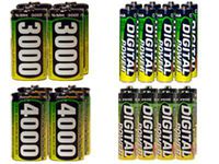 8 Aa 2600 Mah + 8 Aaa 1200 + 4 C 3000 Mah + 4 D 4000 Mah Nimh Accupower Batteries