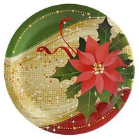 Sparkling Christmas Holiday Party Dinner Plates (24)