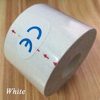 Chompunut Kinesio Taping Athletic Kinesiology Sport Taping Strapping Good Quality Football Knee Muscle Kinesio taping Strapping (White)