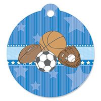 All Star Sports - Baby Shower or Birthday Party Favor Gift Tags (Set of 20)