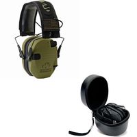 Walkers Razor Slim Electronic Shooting Hearing Protection Muff (Sound Amplification and Suppression) with Protective Case, OD Green Patriot