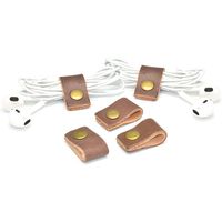 CAILLU Cord Organizer,Cord Keeper,Headphone Cable,Earphones case Headset Wrap Winder,Cord Manager,Phone Headphone USB Holder, Cable Straps Ties Gifts,Earbud case Clips 5 Pack