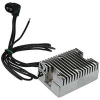 New CHROME Voltage Regulator Rectifier for Harley Davidson 74519-88, 1989-99 Evolution Big Twin, 32 AMP