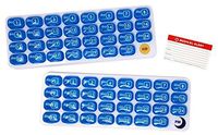 AM/PM 31 Day Monthly Pill Organizer with Removable Pods and Bonus Medical Alert Card - Keep a Months Supply of Morning and Evening medications, Vitamins & Supplements Ready to go. (1)