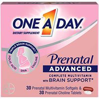One a Day Prenatal Complete Multivitamin | 30 Prenatal Multivitamins Softgels + 30 Prenatal Choline Tablets