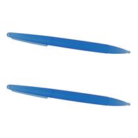 Assecure 2 x pro large big semi transparent blue stylus pen for Nintendo DS L.