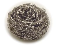 Stainless Steel Scrubber in Gray, SPNG50 per dozen