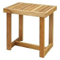 American Trails 18" Solid White Oak Shower Bench, Natural