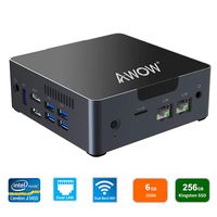 AWOW AK34 Mini PC,Intel Celeron J3455,Windows 10 Mini Computer,6GB RAM/256GB SATA SSD,4K HD Graphics,Gigabit Ethernet,Dual Band Wi-Fi,Bluetooth