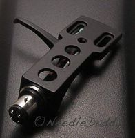 PHONO PHONOGRAPH RECORD PLAYER CARTRIDGE MOUNT TURNTABLE HEADSHELL UNIVERSAL BLK