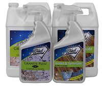 Black Diamond Wood & Laminate Floor Cleaner: for Hardwood, Real, Natural, Biodegradable Safe for Cleaning All Floors. and Black Diamond Stoneworks Granite Plus! Cleaner (1, 2-quarts+2-gallons)