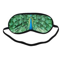 Coolstuffs Peacock Funny Sleeping Mask Single Strap Super Soft Sleeping Eye Cover Comfortable Customized