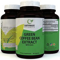 Green Coffee Bean Extract Weight Loss Supplement - Natural Metabolism Boost Increase Energy Suppress Appetite for Men & Women -Fat Burning Capsules with Pure Chlorogenic Acid by Earthmade Sciences