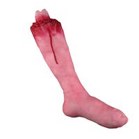 smallwoodi Halloween Decoration Props Scary Bloody Fake Hand Foot Finger Brain Heart Horror Props Broken Hand Broken Limbs Whole Blood Hand Blood Foot Prosthetic Intimidation 9#