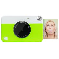 Kodak Printomatic Digital Instant Print Camera (Neon Green), Full Color Prints On Zink 2x3 Sticky-Backed Photo Paper - Print Memories Instantly