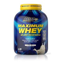 MHP Maximum Whey Protein, 25g Fast Acting Delicious Tasting Protein, Enhances Strength & Speeds Recovery, Vanilla Ice Cream, 50 Servings