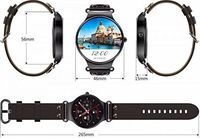 KW98 Smart Watch Android 5.1 3G WiFi GPS Watch Smartwatch for iOS Android (Black)