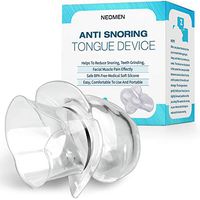 Neomen Upgraded Snore Stopper Tongue Device, Anti Snoring Tongue Device Transparent Clear Silicone Tongue Tube