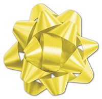 Yellow Splendorette Star Bows, 14 Loops, 2 3/4"
