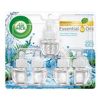 Air Wick plug in Scented Oil 5 Refills, Fresh Waters, (5x0.67oz), Essential Oils, Air Freshener