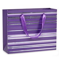 12ea - 16-1/8 X 5-1/8 X 12-1/4 Purple Metallic Stripe Eurot Gusset - 5 1/8"