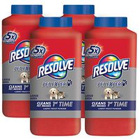 Resolve Pet Carpet Cleaner Powder, 72 oz (4 Bottles x 18 oz), For Dirt & Stain Removal