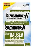 Dramamine-N Multi-Purpose Formula Nausea Relief, 18 Count (Pack of 2)