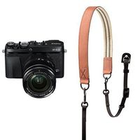 Fujifilm X-E3 Mirrorless Digital Camera w/XF18-55mm Lens Kit - Black w/ Fujifilm Premium Leather Camera Strap - Brown