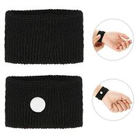 Anti-disgusting bracelet for bus, 5 colors for motion sickness/seasickness/morning sickness, Anti-nausea adjustable bracelet, Strengthen immunity(black)