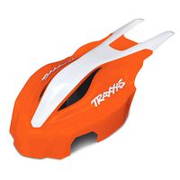 Traxxas TRA7915 Canopy, front, orange/white, Aton