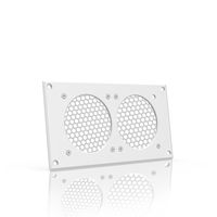 AC Infinity White Ventilation Grille 8", for PC Computer AV Electronic Cabinets, Replacement Grill for AIRPLATE S5, can Mount Two 80mm Fans