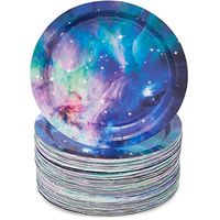 Galaxy Party Disposable Plates Set (7 in, 80 Pack)