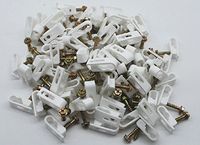 500 NEW CABLETRONIX WHITE DUAL FLEX CLIPS WITH SCREW RG6 WIRE CT-FC2W DUAL CABLE