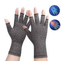 Arthritis Compression Gloves - Relieve Raynauds Disease Alleviate Rheumatoid Pains, Ease MuscleTension and Osteoarthritis,Reduce Muscle Soreness, for Women Men Grips Fingerless Design (1 Pair) Small