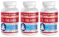 Brain Memory and Focus Supplements- L-Theanine 200MG - Promotes Relaxation - Rejuvenation Supplement - 3 Bottles (180 Capsules)