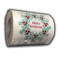 GearsOut Merry Stinkmas Holly Toilet Funny Christmas Toilet Tissue Weird Christmas Gags for Friends Stocking Stuffers Holiday Home Bathroom White Elephant Ideas Secret Santa Novelty Quality