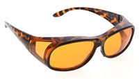 Fitover Blue Light Blocking Computer Glasses with Orange Tinted,Tortoise