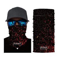 N-A IehauROR Seamless Kerchief Bandanas for Dust, Outdoors, Festivals, Sports Summer Neck Gaiter Scarf Breathable Bandana (Black Fish)