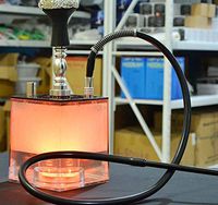 LED Hookah Hookah One Hose Big Smoke Acrylic Hookah,Orange