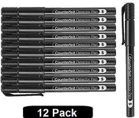1InTheOffice Counterfeit Bill Detector Pens,Fake Money Marker Detector, (12 Pack)