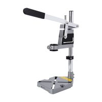 Universal Drill Press Stand, Adjustable Bench Clamp Plunge Drill Stand Workbench Repair Tool for Drilling Collect Workshop Single Hole Aluminum Base