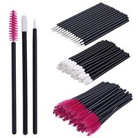 Ferbixo 150 Pieces Disposable Lip Brushes Eyeliner Brushes Eyelash Mascara Brushes Makeup Tool Kits