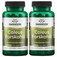 Swanson Coleus Forskohlii 400 mg 60 Caps 2 Pack