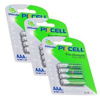 1.2v Precharged aa AAA Rechargeable Battery 1.2v Ready-to-Use Ni-mh Type Battery Count:Pcs (aaa850mAh (12pcs))