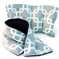 Microwave Heating Pad Neck Wrap and Rice Pack, Unscented or Lavender Relaxing Gift, Pain Relief Spa Set