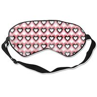 Repetitive Love Mindfold Sleeping Eye Mask for Women Men Girls Adults Eyepatch Blindfold Shade Travel Natural Sleep Aid Cover Light Guide Relax